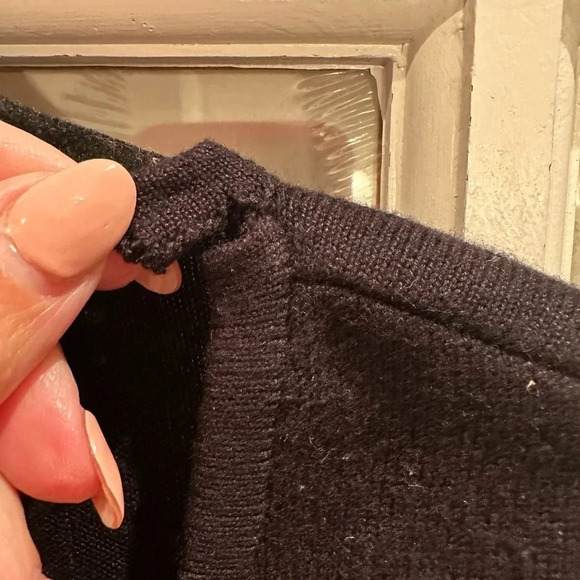 Anthropologie Bl-nk London Gold Sequin Sleeve Sweater Size XXS NWT Flawed Gem - Picture 8 of 16